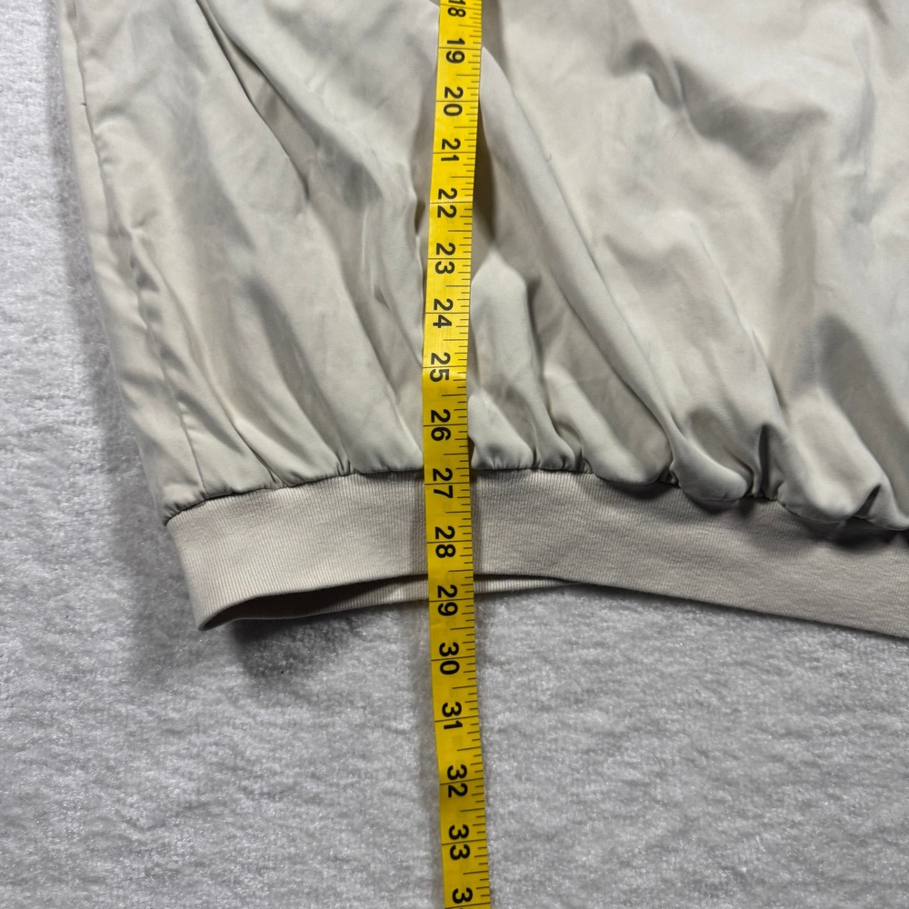 Slazenger Mens Beige Golf Pullover‎ Windbreaker Jacket L Nevillewood CC - Picture 9 of 10